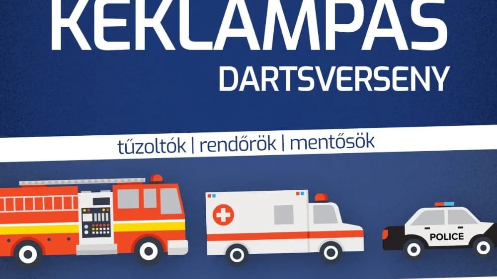 Kéklámpások csapnak össze a dartstáblánál
