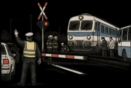 Vonat gázolt az átjáróban