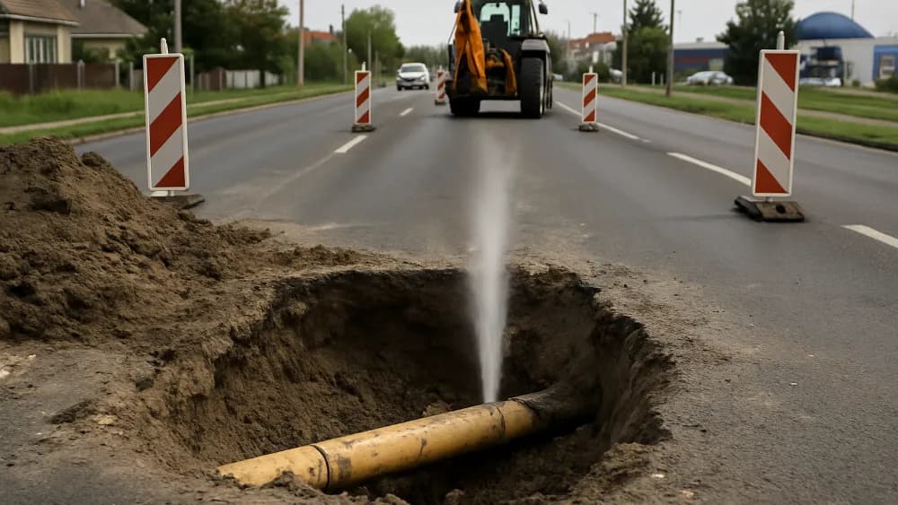 Megnyitották a 47-est Berettyóújfalunál, két utcát érintett a gázszünet