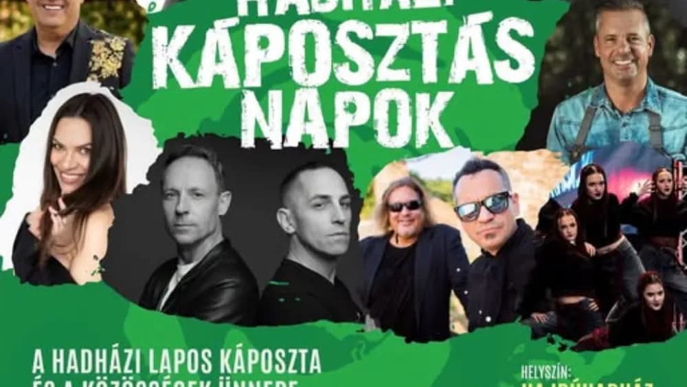 Hadházi Káposztás Napok: ingyenes programok, TNT a zárókoncerten
