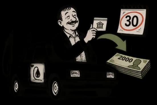 Illusztráció: töltőpisztoly egy dízelautó üzemanyagnyílásánál