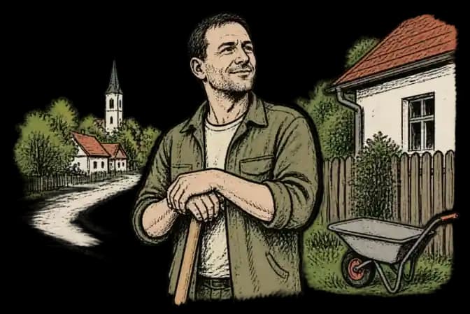 Illusztráció: bihari kistelepülés utcarészlete