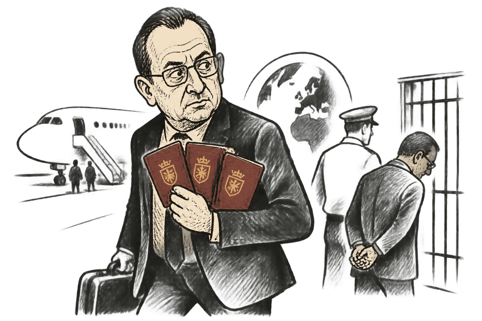 Búsnak három diplomataútlevele volt